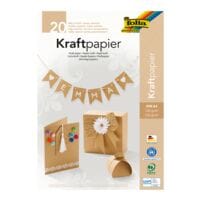 folia Kraftpapier-Block 120 g/m A4 (20 Blatt)