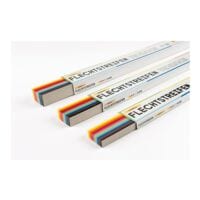 folia 200er-Pack Flechtstreifen farbig sortiert 50 x 1 cm