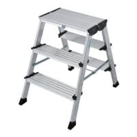 Krause Doppel-Klapp Trittleiter MONTO Treppo 2x 3 Stufen 