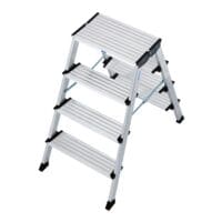 Krause Doppel-Klapp Trittleiter MONTO Treppo 2x 4 Stufen