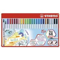 Stabilo 25er-Pack Faserschreiber Pen 68 brush