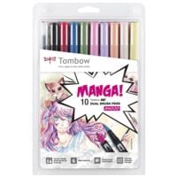 Tombow 10er-Pack Brush-Pen Manga Shojo Dual