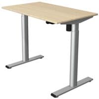 Kerkmann Hhenverstellbarer Steh-Sitz-Tisch (elektrisch) Move 1 Base 100 cm, T-Fu silberfarben