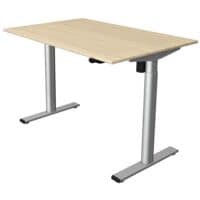 Kerkmann Hhenverstellbarer Steh-Sitz-Tisch (elektrisch) Move 1 Base 120 cm, T-Fu silberfarben