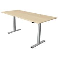 Kerkmann Hhenverstellbarer Steh-Sitz-Tisch (elektrisch) Move 1 Base 180 cm, T-Fu silberfarben