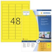 Herma Farbige Etiketten permanent gelb 45,7x21,2 mm 4800 Stck 4544