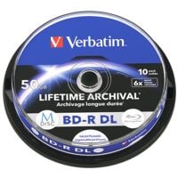 Verbatim 10er-Pack MDISC Blu-ray Rohlinge BD-R 50 GB bedruckbar
