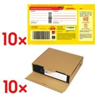 Deutsche Post DHL Paketmarke Deutschland bis 5 kg selbstklebend inkl. Ordner-Versandkartons Standard 7,4 L - 10 Stck