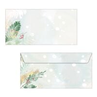Sigel Weihnachts-Umschlag Christmas Forest Watercolor 50 Stck
