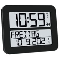 TFA Funkwanduhr 60.4512.01 schwarz