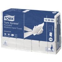 Papierhandtücher Tork Xpress® Advanced H2 2-lagig, weiß, 21,3 cm x 24 cm aus 100% Recyclingfasern mit Interfold - 4200 Blatt gesamt