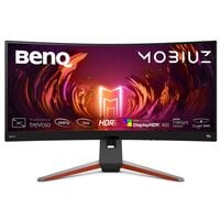 BenQ Mobiuz EX410R VA Monitor, 86,36 cm (34''), 21:9, UWQHD, HDMI, DisplayPort, USB-Hub, Audio Out