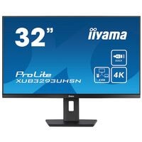 Iiyama ProLite XUB3293UHSN-B5 IPS Monitor, 80 cm (31,5''), 16:9, Ultra HD (4K), HDMI, DisplayPort, HDCP, Ethernet (LAN), Audio Jack, 2x USB, 2x USB Typ C