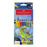 Faber-Castell (Schule) 8+2 Buntstifte Jumbo Grip Dino
