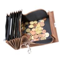 Alassio Kellnerbrse mit Metallkette - Leder braun
