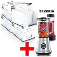 4x Maxi-Box Kopierpapier A4 Inapa tecno Star - 10000 Blatt gesamt, 80g/qm inkl. Multimixer / Smoothie-Maker SM 7971