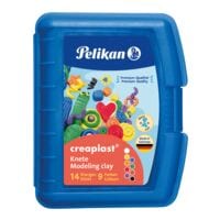 Pelikan 14 Stangen Kinderknete »Creaplast« blaues Etui