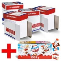 4x Maxi-Box Multifunktionspapier A4 OTTO Office Standard - 10000 Blatt gesamt, 80g/qm inkl. Minischokoladen-Box Happy Moments 1039 g