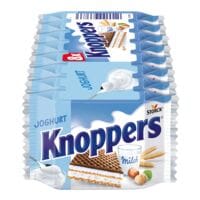 Knoppers 8er-Pack Waffelschnitte Knoppers Joghurt 200g