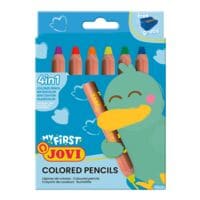 JOVI 6er-Pack Buntstifte My First 4in1 + Anspitzer