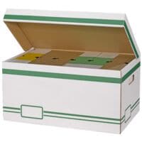 cartonia 10er-Pack Archivcontainer wei A4