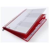 Durable 5er-Pack Personalhefter Kunststoff 5x kaufmnnische Heftung rot