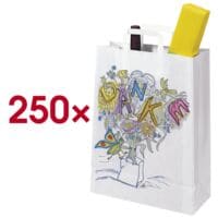 VP Papier-Tragetaschen �Topcraft� 32,0 x 42,0 cm wei� mit Aufdruck �DANKE�