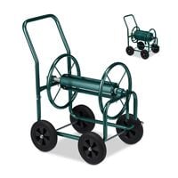 relaxdays Schlauchwagen Metall grn