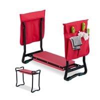 relaxdays Kniebank fr Gartenarbeit 65 cm rot