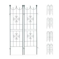 relaxdays 2er-Set Rankgitter Metall