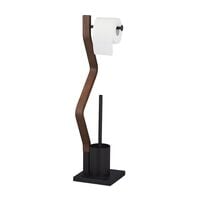 relaxdays 2-in-1 WC-Garnitur mit Zickzack-Standbein
