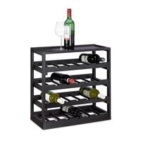 relaxdays Weinregal 20 Flaschen Holz