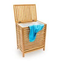 relaxdays Wschetruhe 100 Liter Bambus