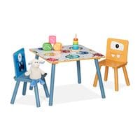 relaxdays 3-teilige Kindersitzgruppe Monster-Motiv