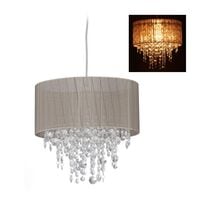 relaxdays Hngelampe Organza Kristall