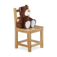 relaxdays Kinderstuhl Rustico Natur