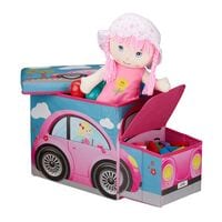 relaxdays Sitzbox Pink Car