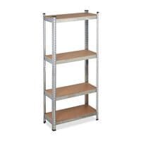 relaxdays Schwerlastregal bis 700 kg mit 4 Fachbden