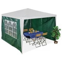 relaxdays 3er-Set Seitenteile fr Pavillon 3x3m