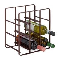 relaxdays Weinregal fr 9 Flaschen