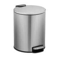 relaxdays Kosmetikeimer - 5 Liter - silber