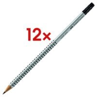 12x Bleistift Faber-Castell Grip 2001, HB, mit Radiergummi