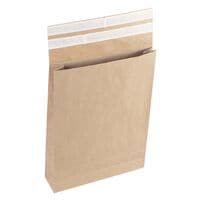 flexiPAK 300 Faltentaschen mit Steh-/Klotzboden classic Doppelfixverschluss 8 cm Falte ca. DIN A3 100 g/m² ohne Fenster