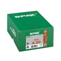SPAX Universalschrauben Z2 R�ckwandkopf WIROX 4 x 20 mm 2000 St�ck
