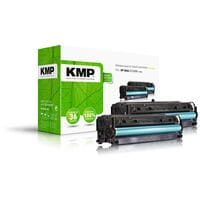 KMP Toner-Set ersetzt HP HP 304A CC530AD schwarz - 2 Stck