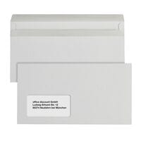 Briefumschläge BONG, 23,5x12,5 cm 75 g/m² mit Fenster - 1000 Stück 23,5/-/12,5 1000 Stück