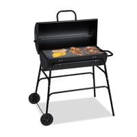 relaxdays Holzkohlegrill mit Deckel