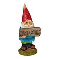 relaxdays Gartenzwerg »Welcome«