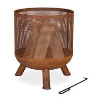 relaxdays Feuerkorb im Mesh Design