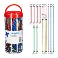 relaxdays 24er-Set Spanngummis - 5 Gren